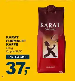 Let-Køb KARAT FORMALET KAFFE tilbud