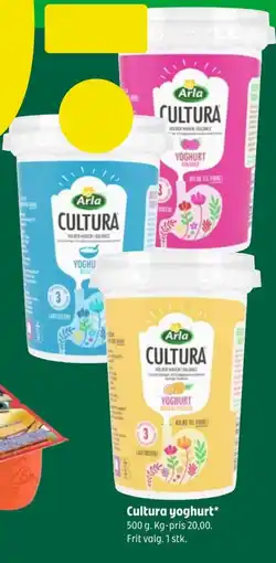 Coop 365 Cultura yoghurt* tilbud