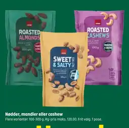 Coop 365 Nødder, mandler eller cashew tilbud