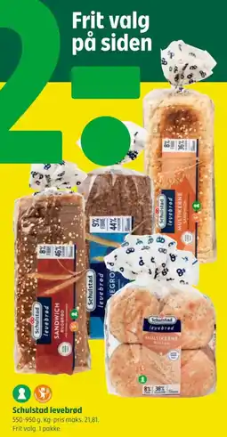 Coop 365 Schulstad levebrød tilbud