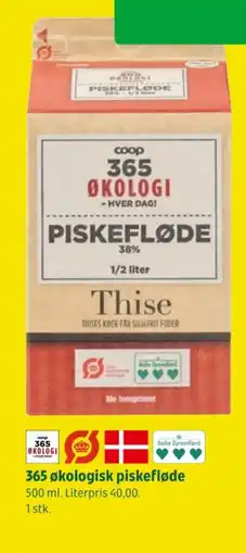 Coop 365 365 økologisk piskefløde tilbud