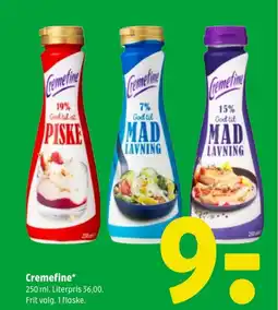 Coop 365 Cremefine* 250 ml. tilbud
