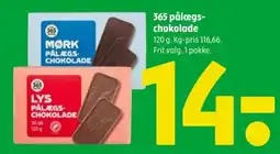 Coop 365 365 pålægs- chokolade tilbud