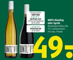 Coop 365 WNTL Riesling eller Syrah tilbud