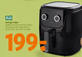 Coop 365 Airfryer 5 liter⭑ tilbud