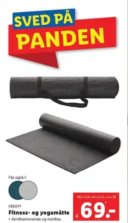 Fitness- og yogamåtte
