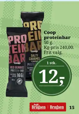 Dagli'Brugsen Coop proteinbar tilbud