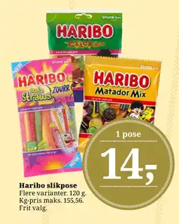 Dagli'Brugsen Haribo slikpose tilbud