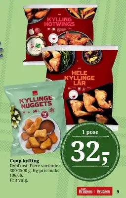 Dagli'Brugsen Coop kylling tilbud