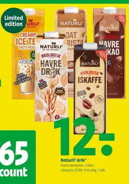 Coop 365 Naturli’ drik tilbud