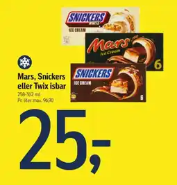 Føtex Mars, Snickers eller Twix isbar tilbud
