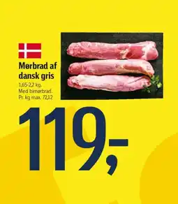 Føtex Mørbrad af dansk gris tilbud