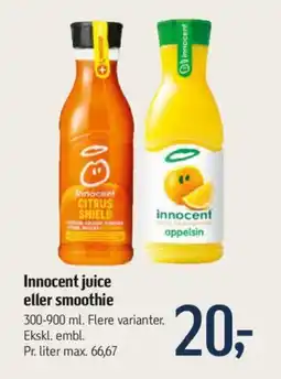 Føtex Innocent juice eller smoothie tilbud