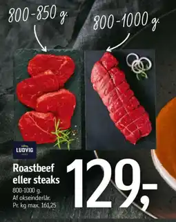 Føtex Roastbeef eller steaks tilbud