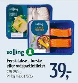 Føtex Fersk lakse-, torske- eller rødspættefileter tilbud
