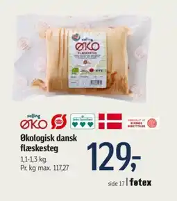 Føtex Økologisk dansk flæskesteg tilbud
