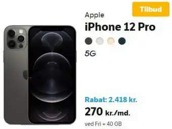 YouSee iPhone 12 Pro 5G tilbud