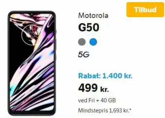 YouSee Motorola G50 tilbud
