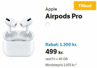 YouSee Apple Airpods Pro tilbud