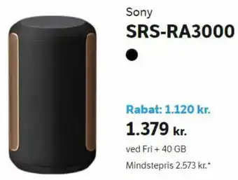 YouSee Sony SRS-RA3000 tilbud