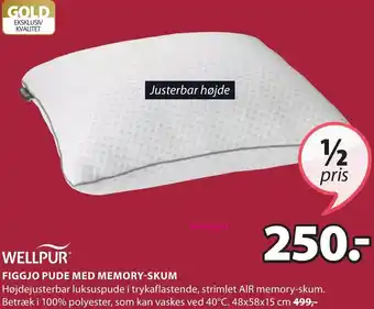 JYSK Figgjo Pude Med Memory-Skum tilbud