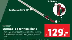 Spænde- og føringsskinne