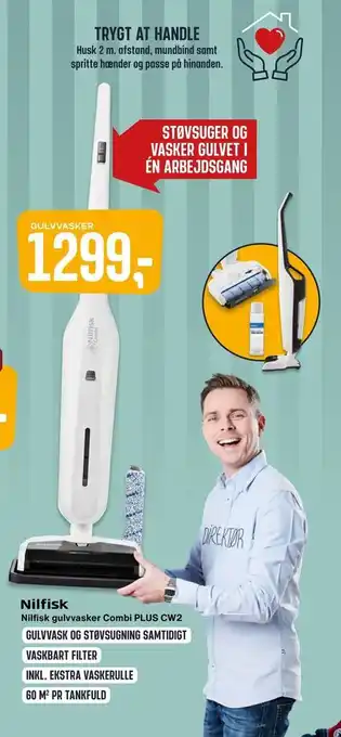 Skousen Nilfisk gulvvasker Combi PLUS CW2 tilbud