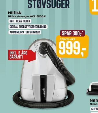 Skousen Nilfisk støvsuger WCL13P08A1 tilbud
