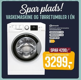 Skousen Bauknecht vaske-tørremaskine WATKSENSE96G6 tilbud