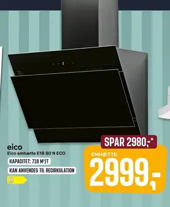 Eico emhætte E18 80 N ECO
