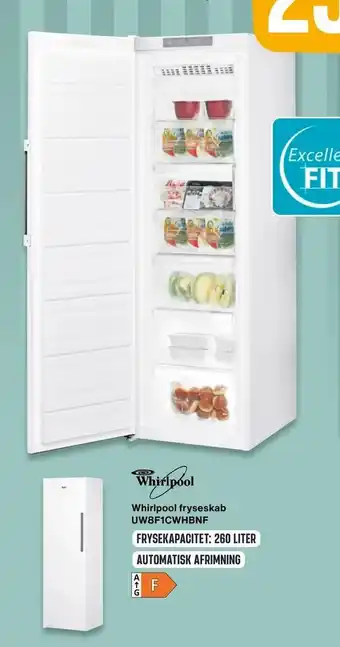 Skousen Whirlpool fryseskab UW8F1CWHBNF tilbud
