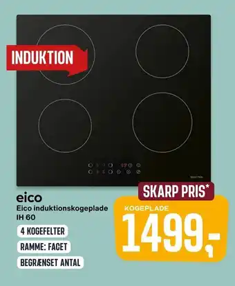 Skousen Eico induktionskogeplade IH 60 tilbud