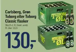 Føtex Carlsberg, Grøn Tuborg eller Tuborg Classic flasker tilbud