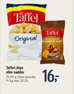 Føtex Taffel chips eller nødder tilbud