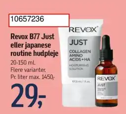 Føtex Revox B77 Just eller japanese routine hudpleje tilbud