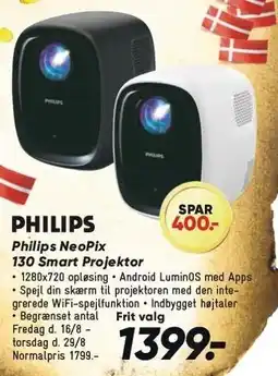 Bilka Philips NeoPix 130 Smart Projektor tilbud