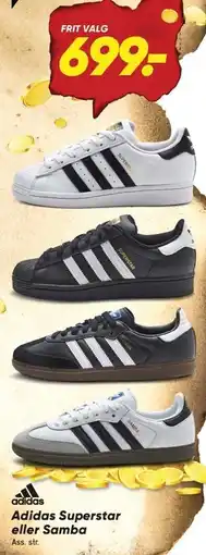 Bilka Adidas Superstar eller Samba tilbud