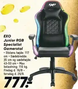 Bilka EXO Junior RGB Specialist Gamerstol tilbud