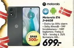 Bilka Motorola E14 2+64GB tilbud