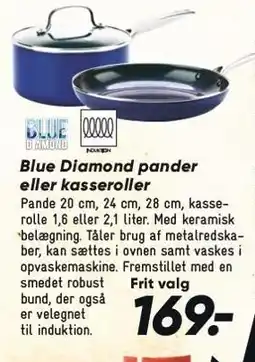 Bilka Blue Diamond pander eller kasseroller tilbud
