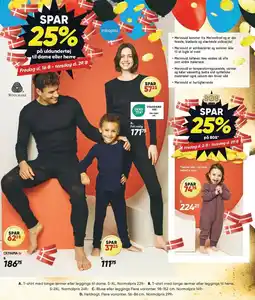 Bilka SPAR 25% på uldundertøj til dame eller herre tilbud