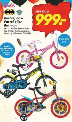 Bilka Barbie, Paw Patrol eller Batman tilbud
