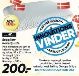 Bilka Ergoflow hovedpude tilbud