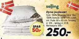 Bilka Dyne/pudesæt tilbud