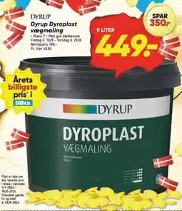 Bilka Dyrup Dyroplast vægmaling tilbud