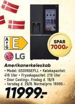 Bilka Amerikanerkøleskab tilbud