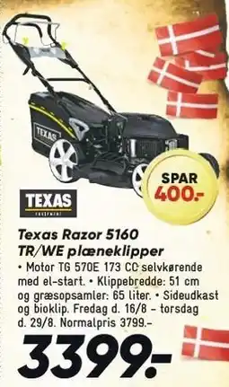 Bilka Texas Razor 5160 TR/WE plæneklipper tilbud