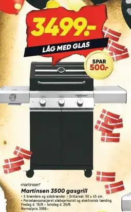 Bilka Martinsen 3500 gasgrill tilbud