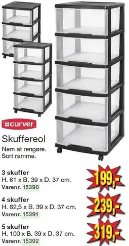 Harald Nyborg Curver Skuffereol tilbud