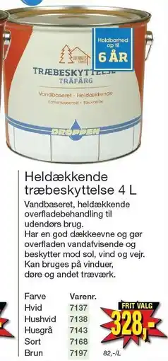 Harald Nyborg Heldækkende træbeskyttelse 4 L tilbud